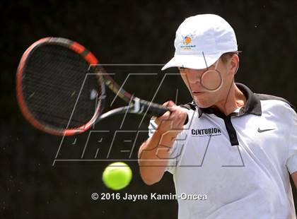Thumbnail 3 in Foothill League Boys Tennis Championships photogallery.