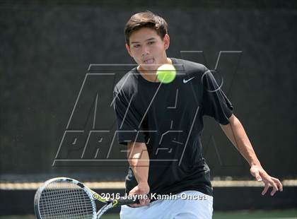 Thumbnail 1 in Foothill League Boys Tennis Championships photogallery.