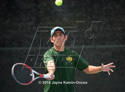 Thumbnail 2 in Foothill League Boys Tennis Championships photogallery.