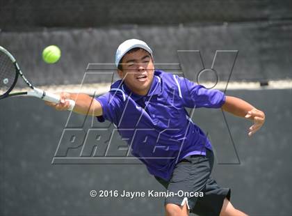 Thumbnail 2 in Foothill League Boys Tennis Championships photogallery.
