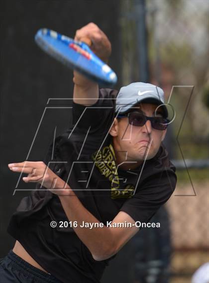 Thumbnail 2 in Foothill League Boys Tennis Championships photogallery.