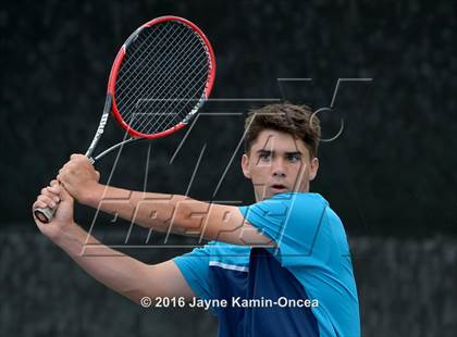 Thumbnail 3 in Foothill League Boys Tennis Championships photogallery.