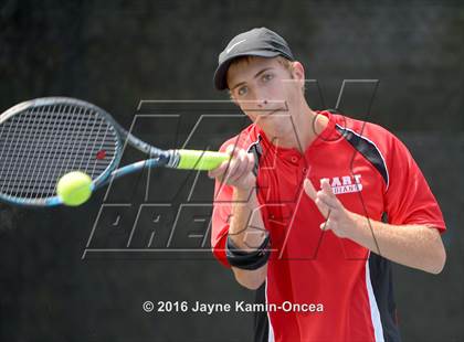 Thumbnail 3 in Foothill League Boys Tennis Championships photogallery.