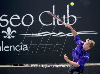 Thumbnail 3 in Foothill League Boys Tennis Championships photogallery.