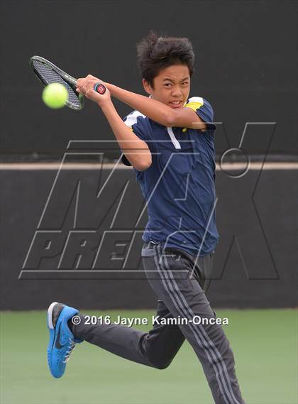 Thumbnail 2 in Foothill League Boys Tennis Championships photogallery.