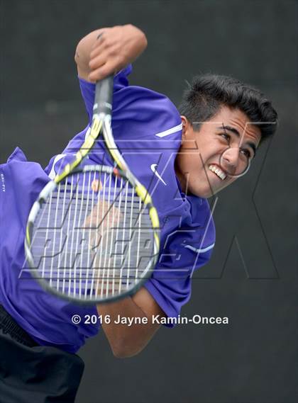 Thumbnail 2 in Foothill League Boys Tennis Championships photogallery.