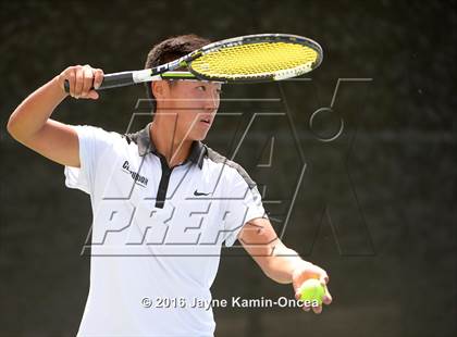 Thumbnail 2 in Foothill League Boys Tennis Championships photogallery.