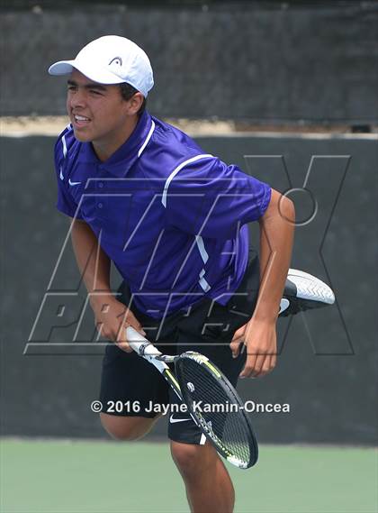 Thumbnail 1 in Foothill League Boys Tennis Championships photogallery.