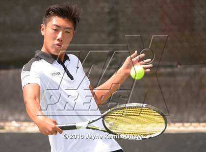 Thumbnail 3 in Foothill League Boys Tennis Championships photogallery.