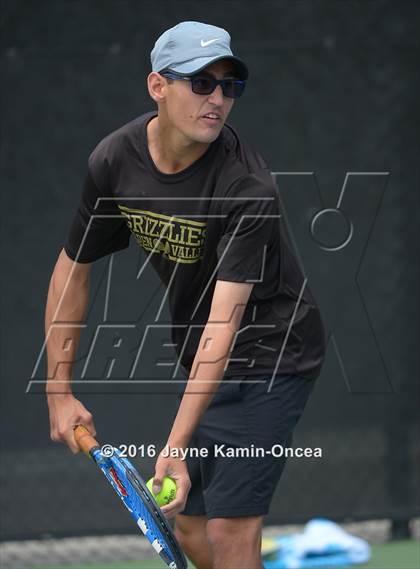 Thumbnail 3 in Foothill League Boys Tennis Championships photogallery.