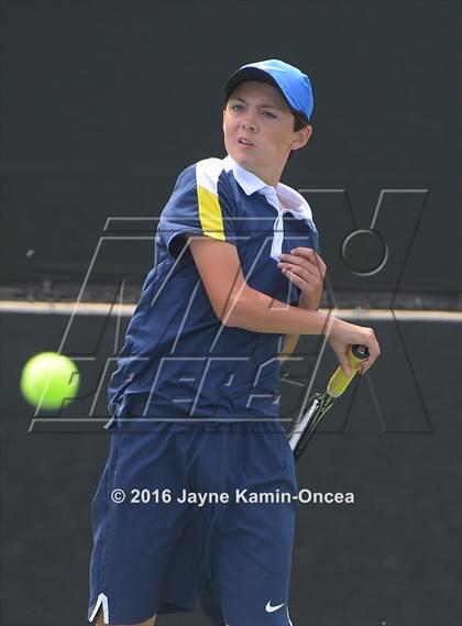 Thumbnail 3 in Foothill League Boys Tennis Championships photogallery.
