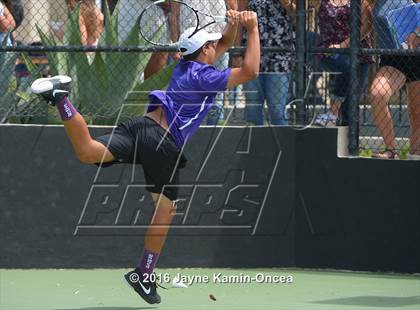 Thumbnail 3 in Foothill League Boys Tennis Championships photogallery.