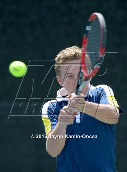 Thumbnail 3 in Foothill League Boys Tennis Championships photogallery.
