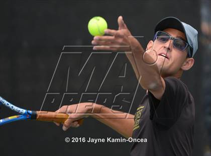 Thumbnail 3 in Foothill League Boys Tennis Championships photogallery.
