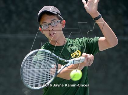 Thumbnail 1 in Foothill League Boys Tennis Championships photogallery.