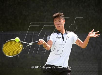 Thumbnail 1 in Foothill League Boys Tennis Championships photogallery.