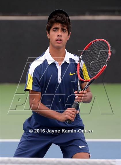 Thumbnail 3 in Foothill League Boys Tennis Championships photogallery.