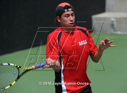 Thumbnail 1 in Foothill League Boys Tennis Championships photogallery.