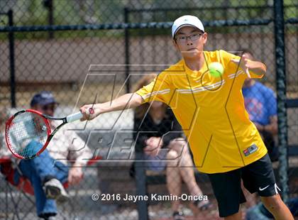 Thumbnail 2 in Foothill League Boys Tennis Championships photogallery.