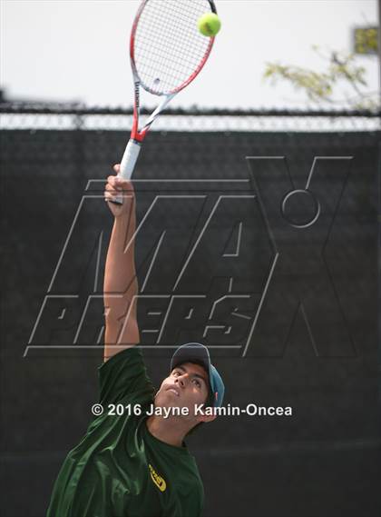 Thumbnail 1 in Foothill League Boys Tennis Championships photogallery.