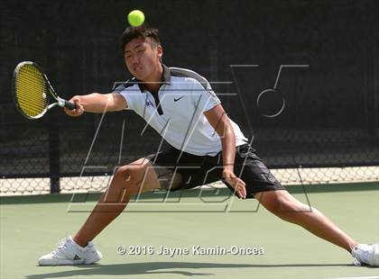 Thumbnail 1 in Foothill League Boys Tennis Championships photogallery.