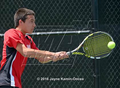 Thumbnail 2 in Foothill League Boys Tennis Championships photogallery.