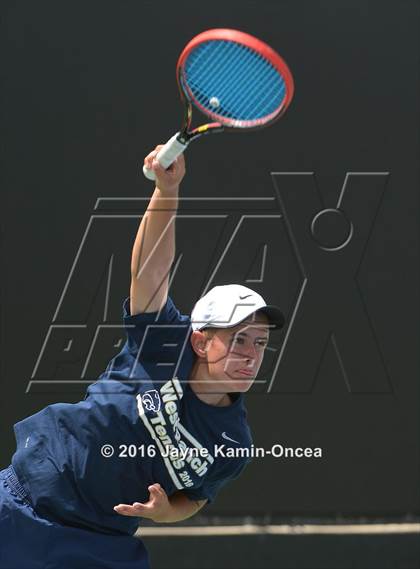 Thumbnail 3 in Foothill League Boys Tennis Championships photogallery.