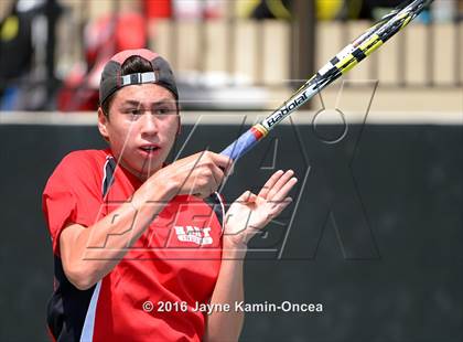 Thumbnail 2 in Foothill League Boys Tennis Championships photogallery.