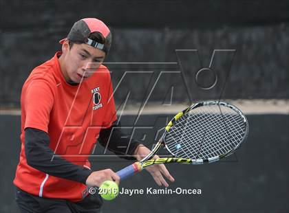 Thumbnail 1 in Foothill League Boys Tennis Championships photogallery.