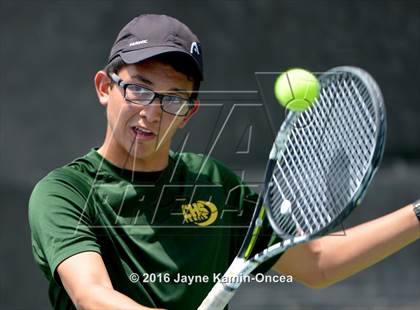 Thumbnail 2 in Foothill League Boys Tennis Championships photogallery.