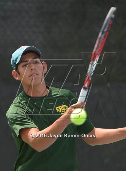 Thumbnail 1 in Foothill League Boys Tennis Championships photogallery.
