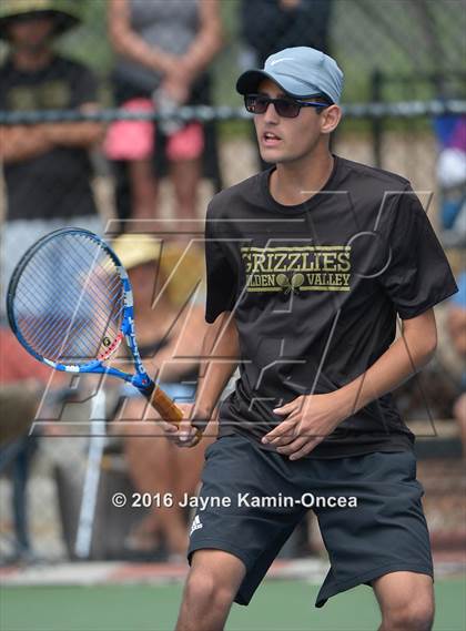 Thumbnail 1 in Foothill League Boys Tennis Championships photogallery.