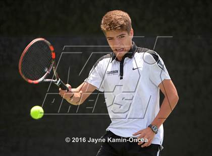 Thumbnail 3 in Foothill League Boys Tennis Championships photogallery.