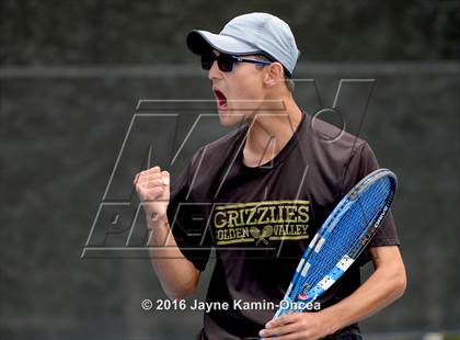 Thumbnail 3 in Foothill League Boys Tennis Championships photogallery.