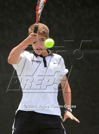 Thumbnail 1 in Foothill League Boys Tennis Championships photogallery.