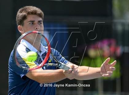 Thumbnail 1 in Foothill League Boys Tennis Championships photogallery.