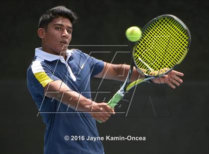 Thumbnail 3 in Foothill League Boys Tennis Championships photogallery.