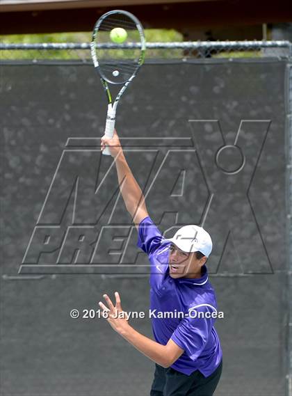 Thumbnail 3 in Foothill League Boys Tennis Championships photogallery.
