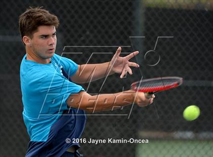 Thumbnail 3 in Foothill League Boys Tennis Championships photogallery.