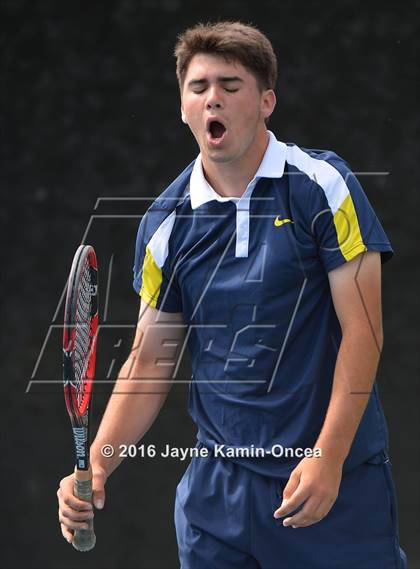 Thumbnail 2 in Foothill League Boys Tennis Championships photogallery.