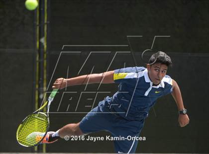 Thumbnail 1 in Foothill League Boys Tennis Championships photogallery.