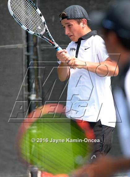Thumbnail 2 in Foothill League Boys Tennis Championships photogallery.
