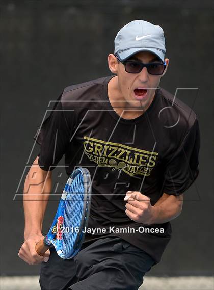 Thumbnail 3 in Foothill League Boys Tennis Championships photogallery.
