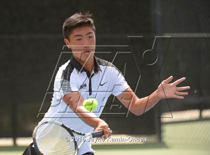 Thumbnail 1 in Foothill League Boys Tennis Championships photogallery.