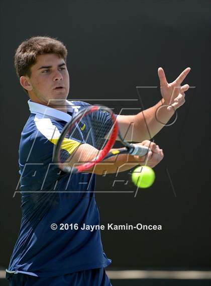 Thumbnail 1 in Foothill League Boys Tennis Championships photogallery.