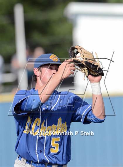 Thumbnail 1 in Notre Dame vs St. Charles  Catholic (LHSAA 3A 2nd Round Playoff) photogallery.