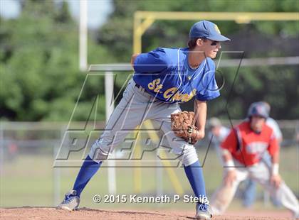 Thumbnail 3 in Notre Dame vs St. Charles  Catholic (LHSAA 3A 2nd Round Playoff) photogallery.