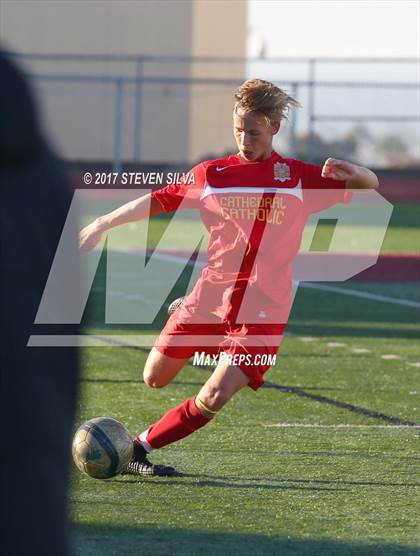 Thumbnail 3 in Cathedral Catholic vs. Point Loma (CIF SDS Open Division Quarterfinal) photogallery.