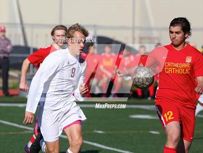 Thumbnail 1 in Cathedral Catholic vs. Point Loma (CIF SDS Open Division Quarterfinal) photogallery.