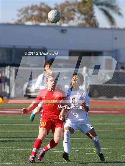 Thumbnail 1 in Cathedral Catholic vs. Point Loma (CIF SDS Open Division Quarterfinal) photogallery.